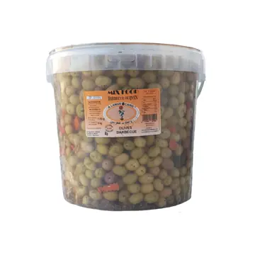 Olijven groen barbecue 8 kg