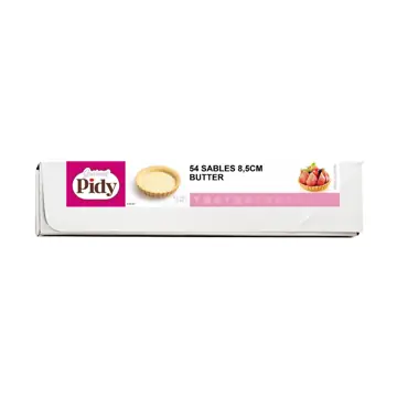 Tartes sablées 8.5mm 135p pidy