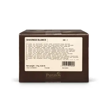 Belcolade chocolate shavings wit sw-1 3kg