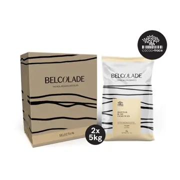 Belcolade white chocolate drops ct x605/j 2x5kg