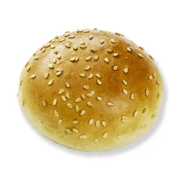 Pastridor double cut hamburger bun sesam 4"77g voorgescneden