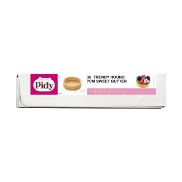 Pidy trendy zanddeegtartelet rond 7cm (margarine)