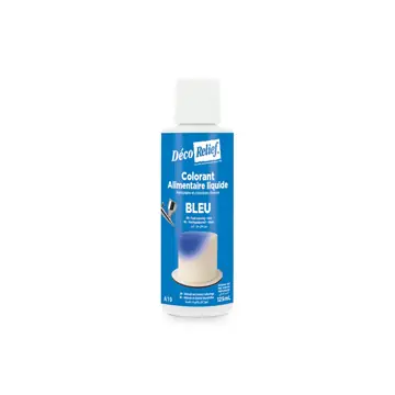 Déco relief vloeibaar eetbaar kleurstof bleu (blauw) 125ml