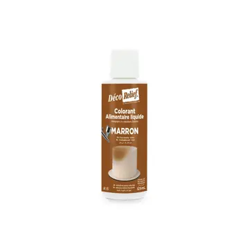 Déco relief vloeibaar eetbaar kleurstof marron (bruin) 125ml