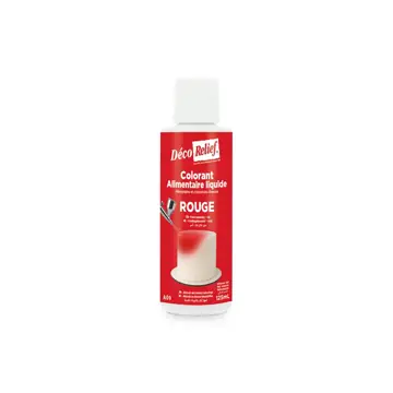 Déco relief vloeibaar eetbaar kleurstof rouge (rood) 125ml