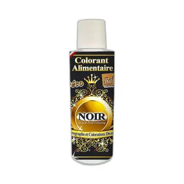 Déco relief vloeibaar eetbaar kleurstof noir (zwart) 125ml