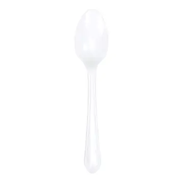 Pp eco lepels white 100pcs