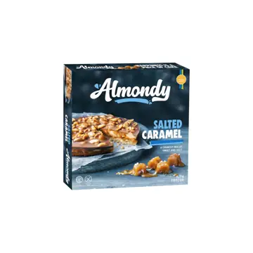 Almondy taart salted caramel/amandelen 1.1kg